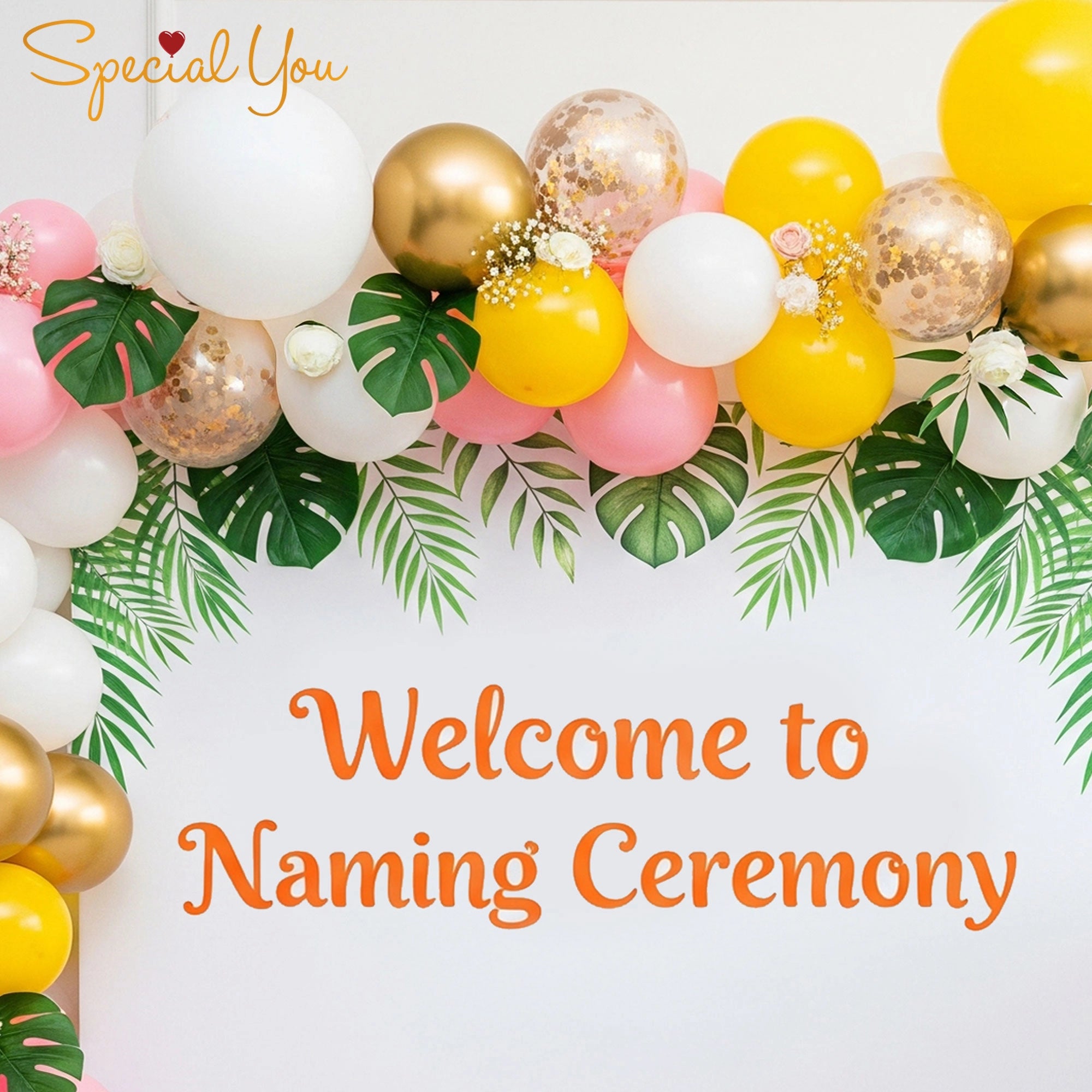 Jungle Theme Naming Ceremony Decor