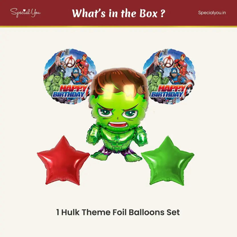 Hulk Foil Balloon Decoration Set - Special You