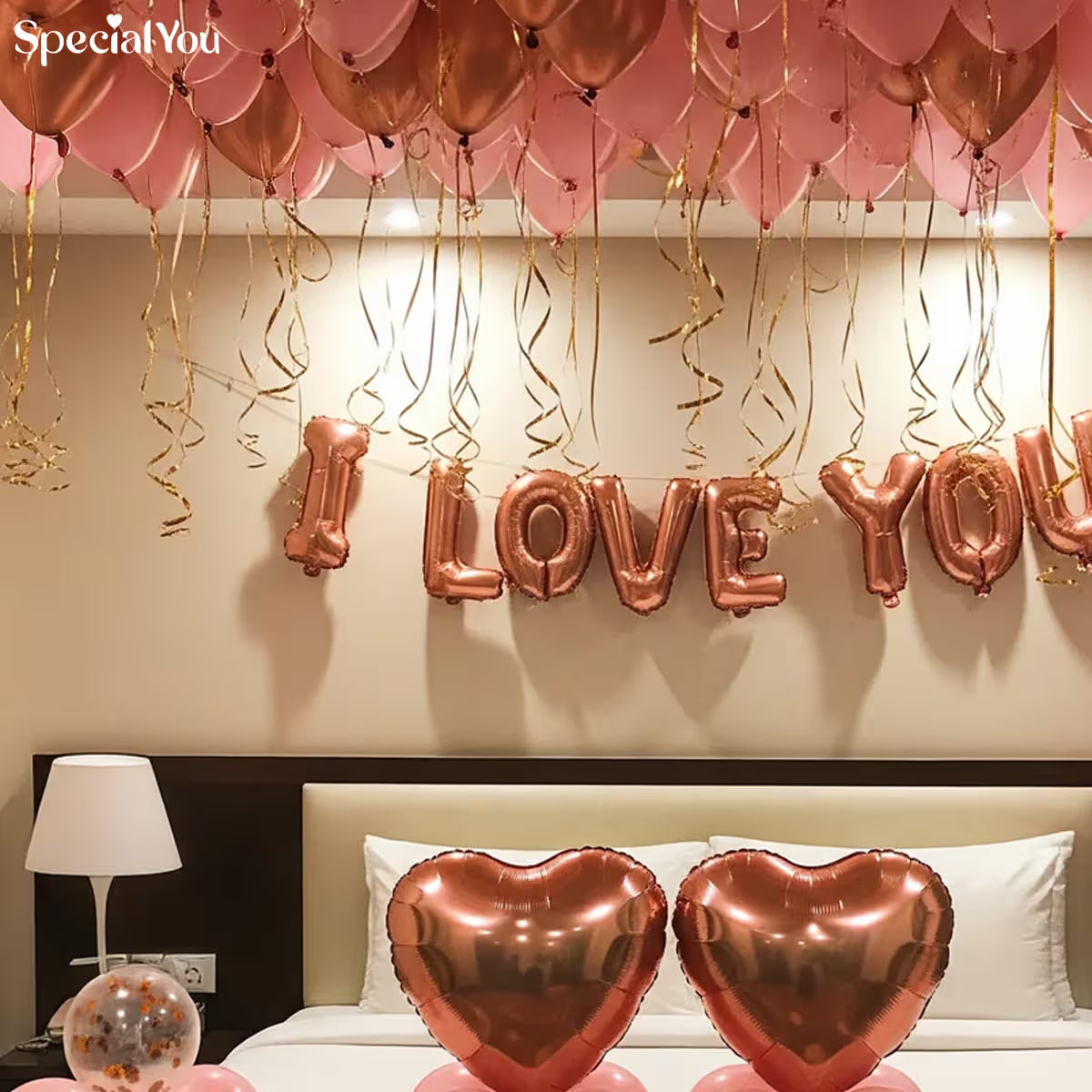 I Love You Balloon Surprise Decor