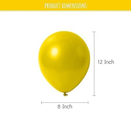 200 Metallic Yellow Balloons