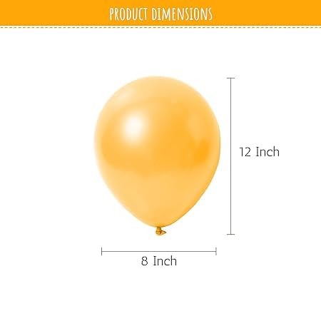 200 Metallic Gold Balloons