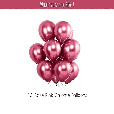 Rose Pink Chrome Balloons for bride to be , birthday party for girls - Special You