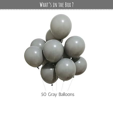 50 gray balloons party decoration for boys - Special You