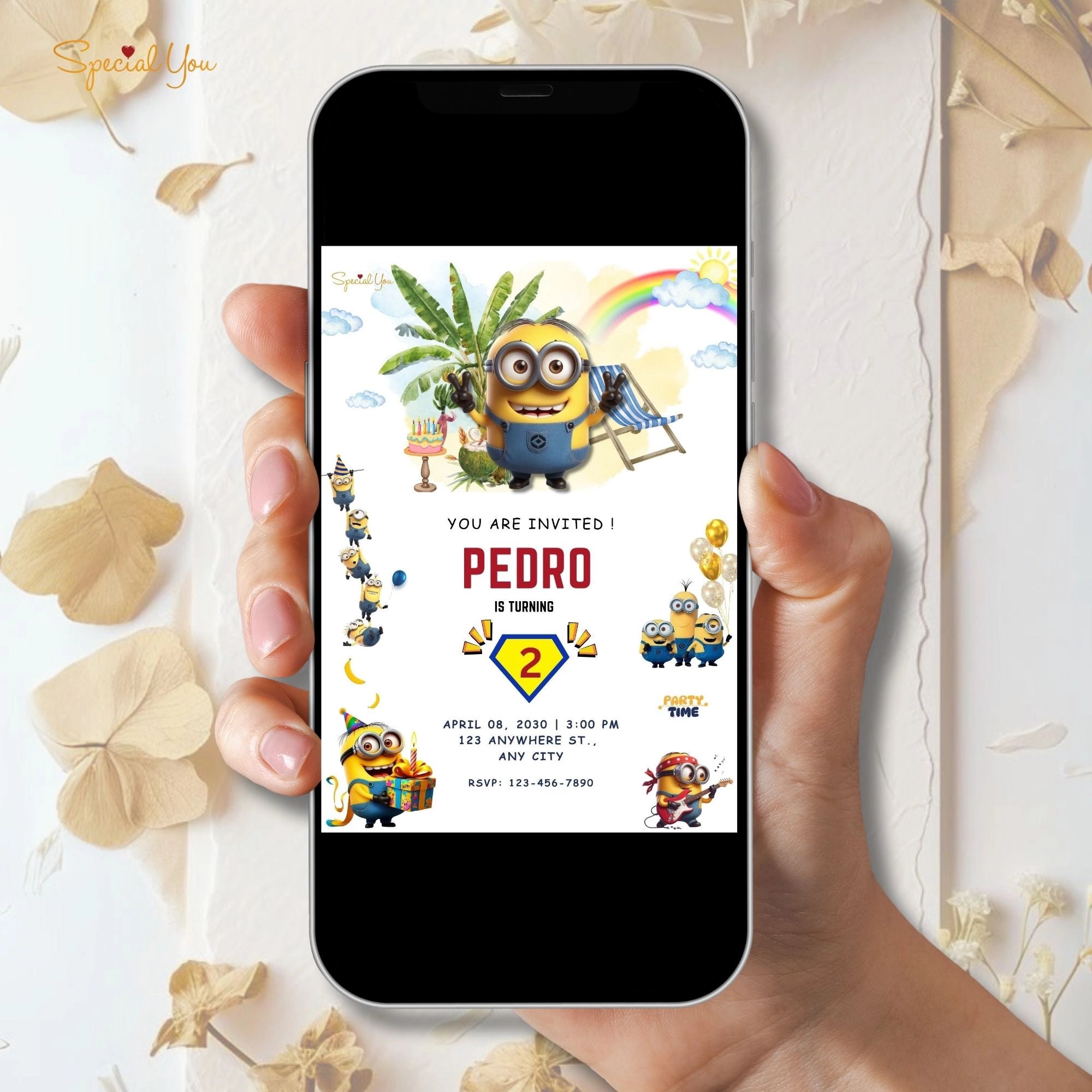 Minion Madness Birthday E-Invite