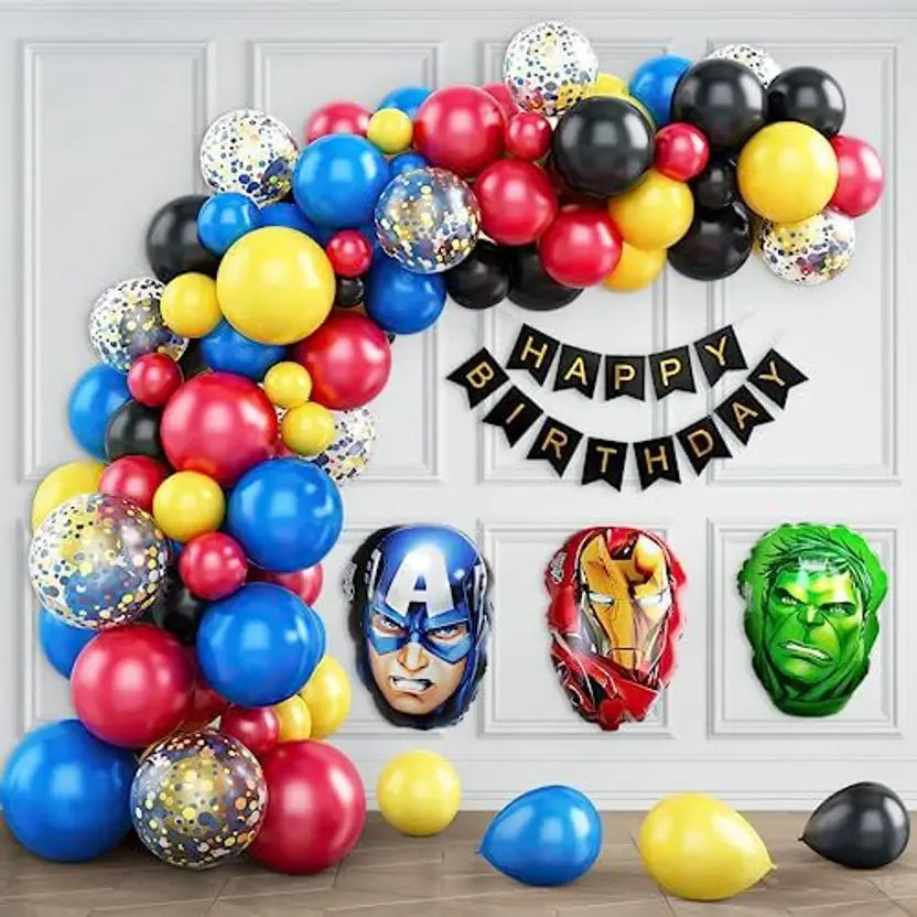 Multicolor 3 Avenger Theme Balloons - Special You