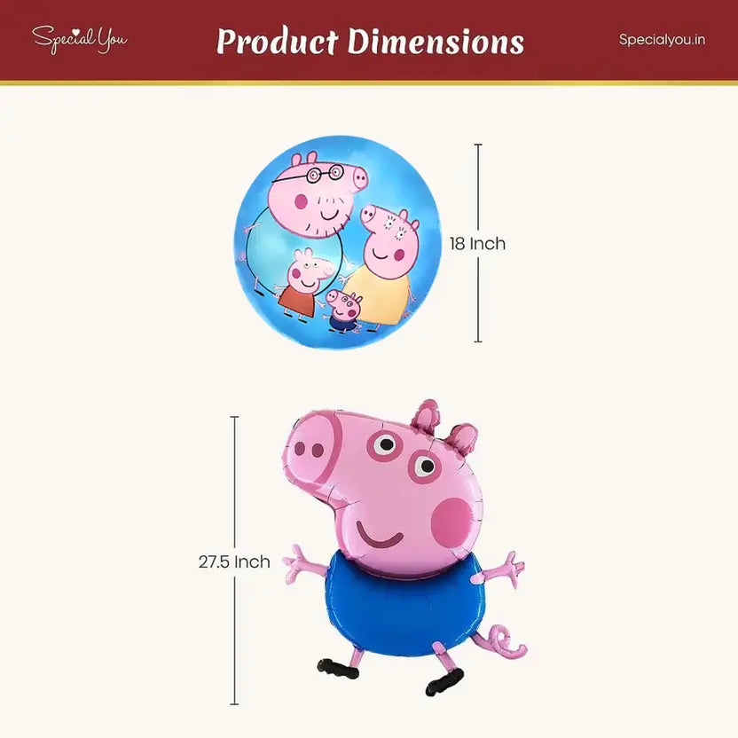 Peppa pig birthday decoration theme-5pcs - Special You
