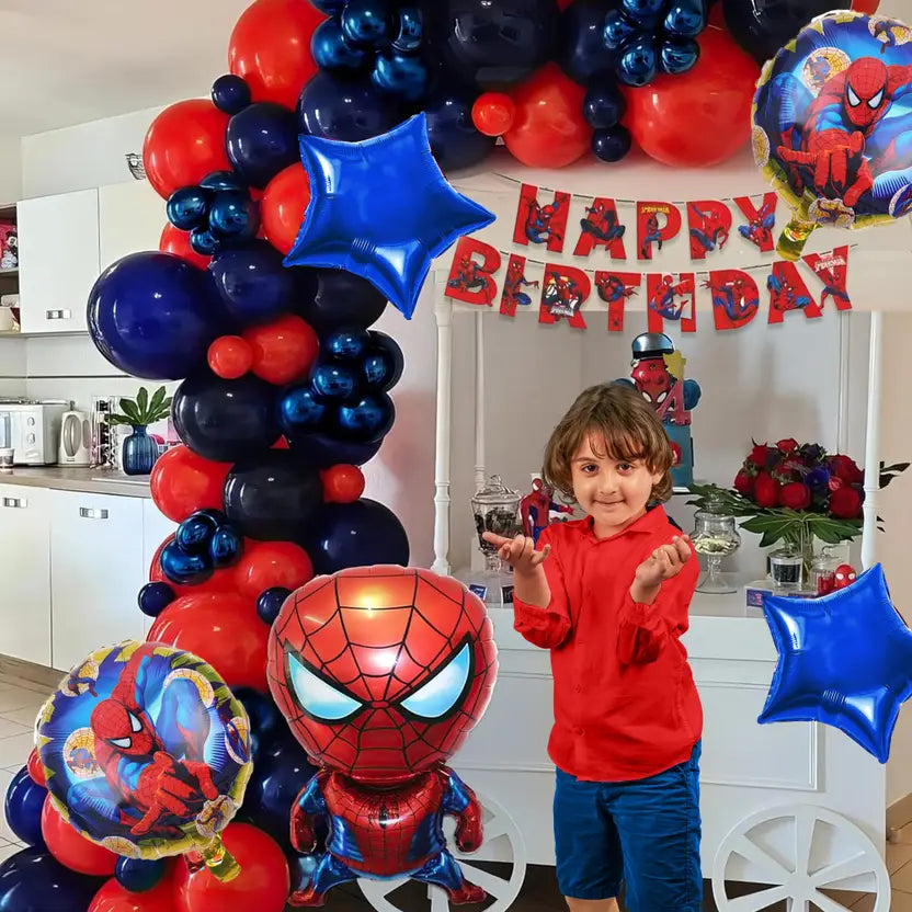 Spiderman theme birthday decoration Kit