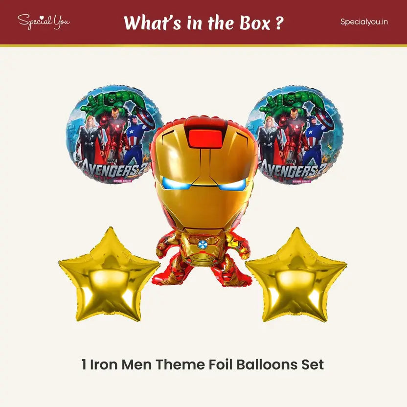Iron man foil balloon decoration set - Special You