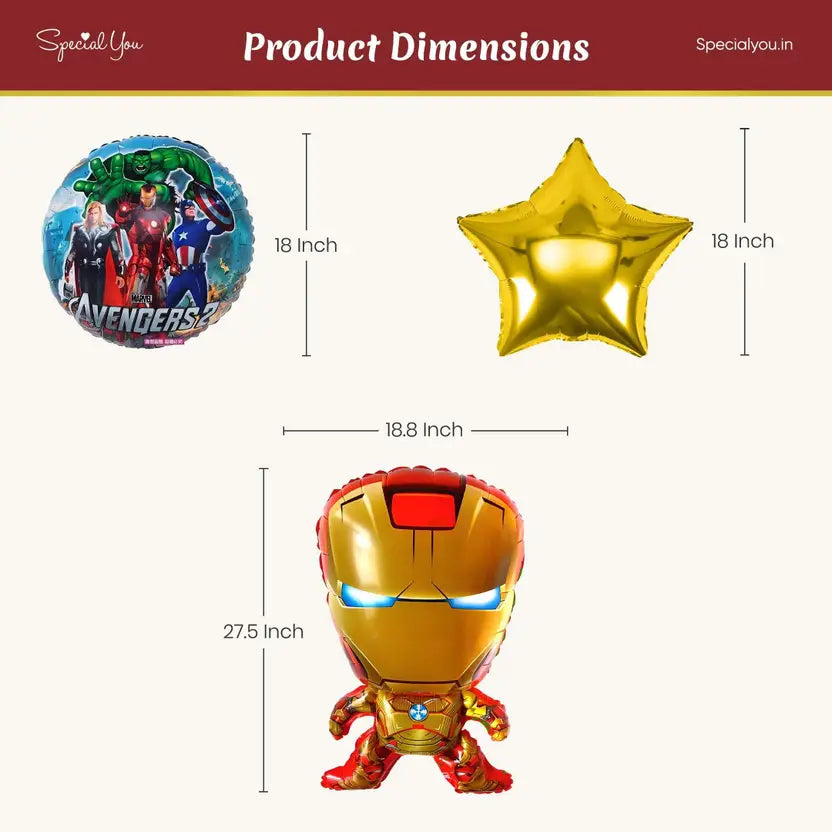 Iron man foil balloon decoration set - Special You
