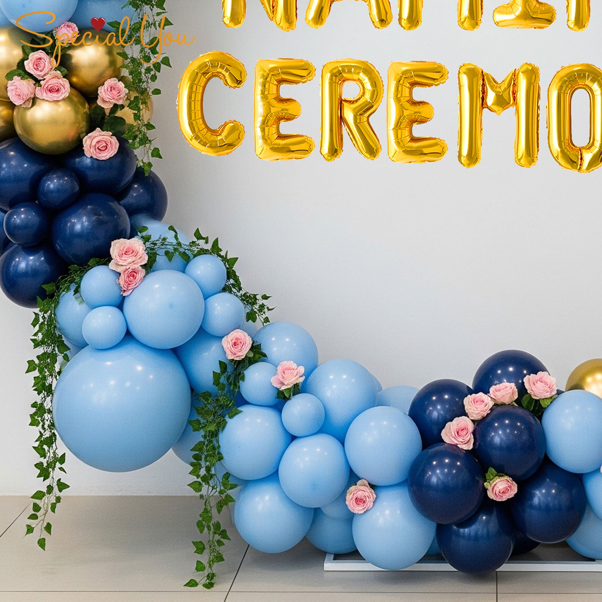 Chic Naming Ceremony Balloon Decor
