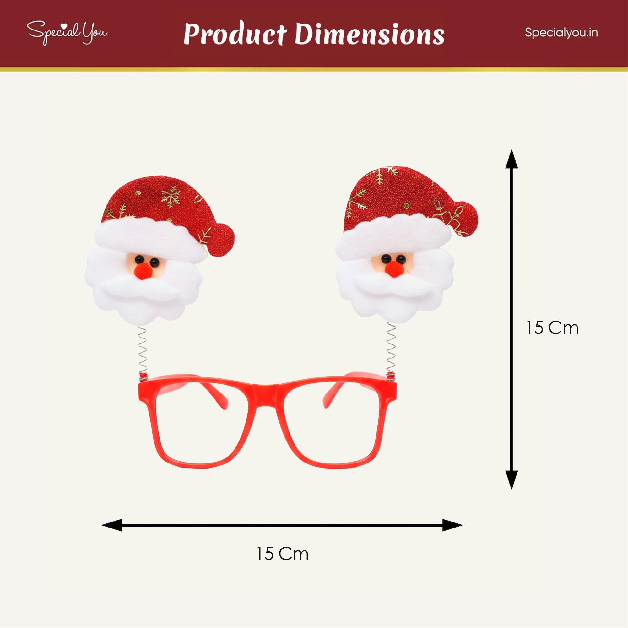 1 Santa Glasses for Christmas