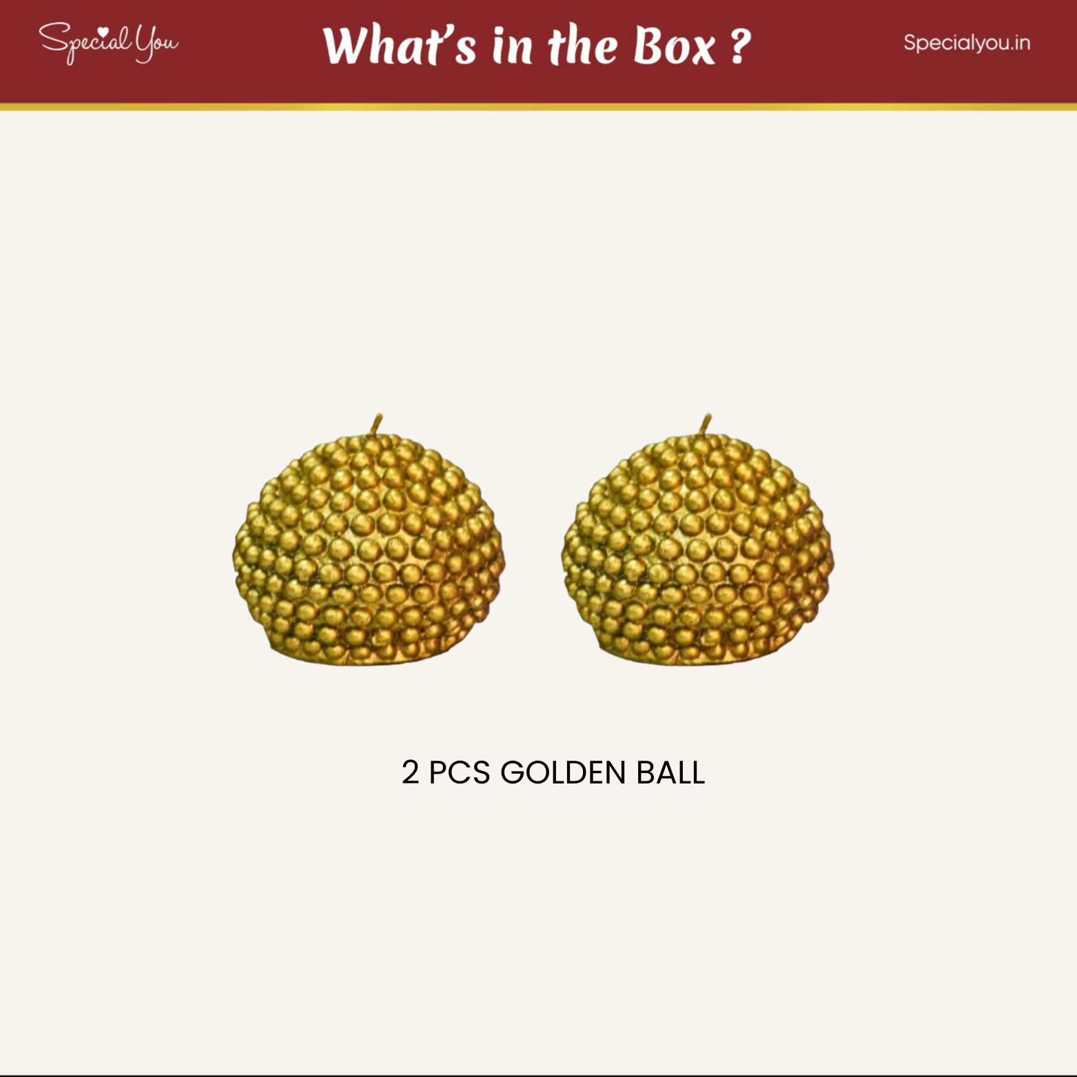 Golden Balls candles for Diwali