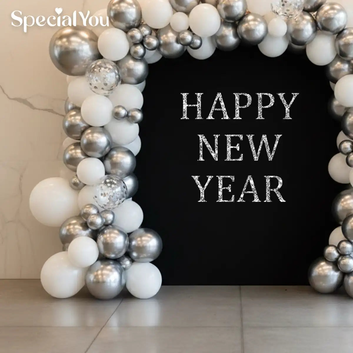Silver Luxe New Year 2026 Decor