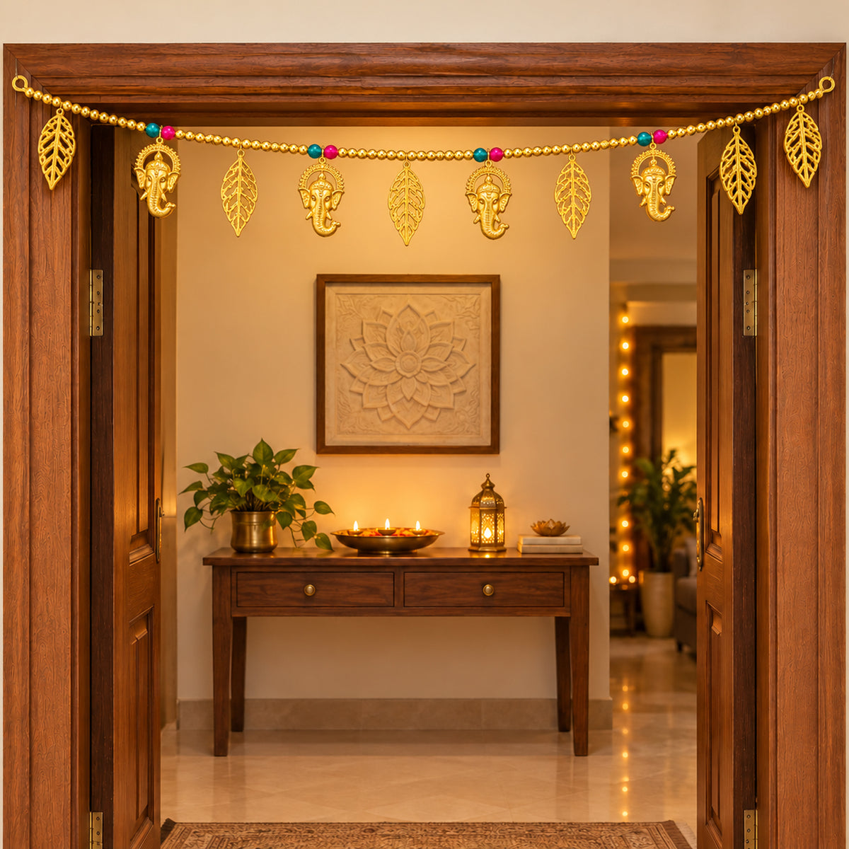 Ganesh Leaf Toran for Entrance for Diwali Decoration for Home