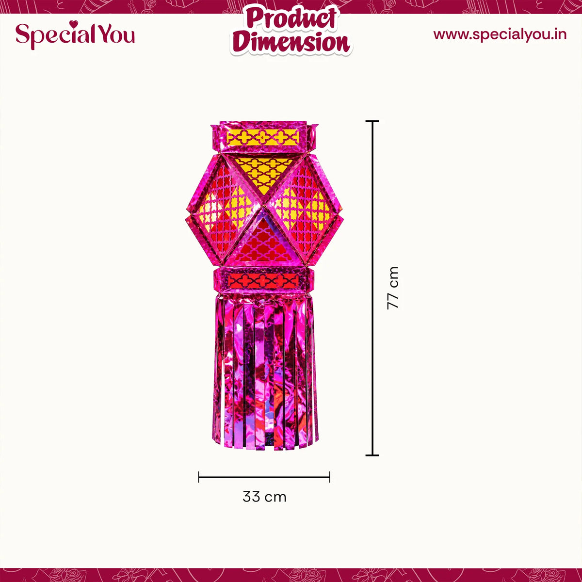 DIY Pink Kandil Kit for Diwali Decoration for Home