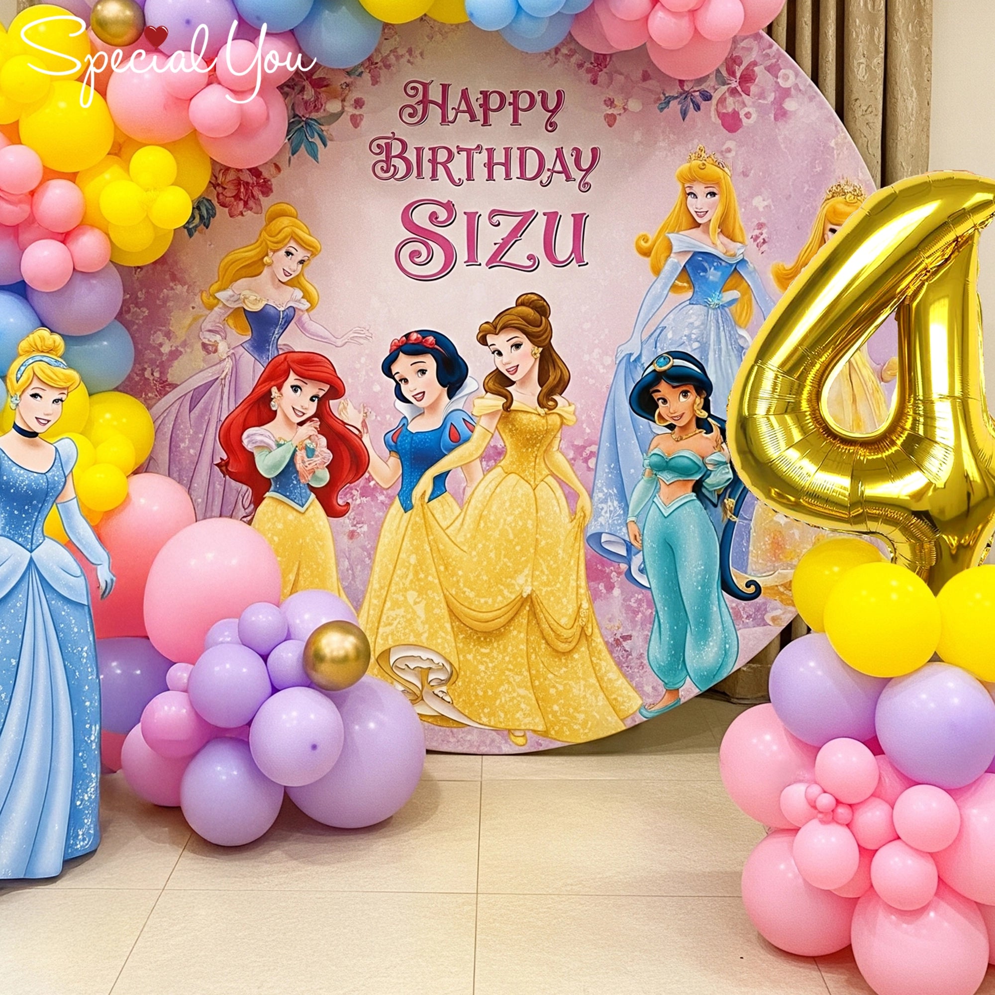 Princess Theme Ring Balloon Decor
