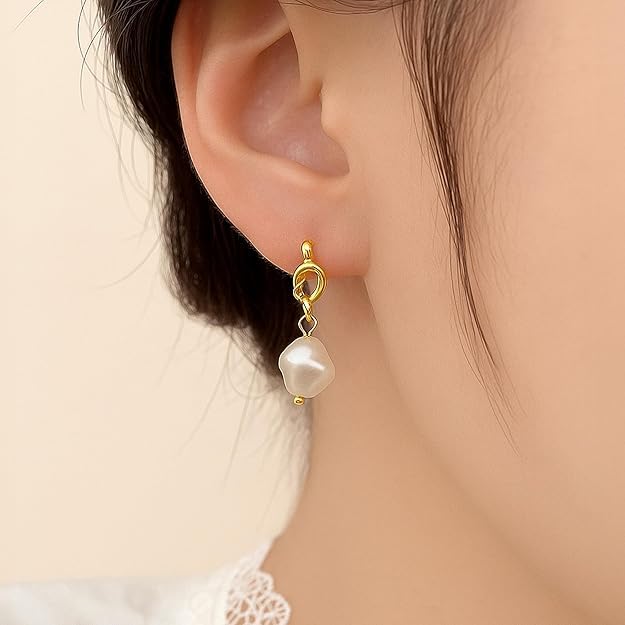Set of 3 Knot Pearl Korean Earring