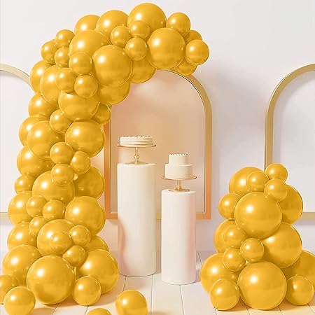 200 Metallic Gold Balloons