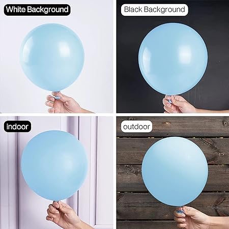 Pastel Blue Balloons decoration for boys pack of 50 pcs