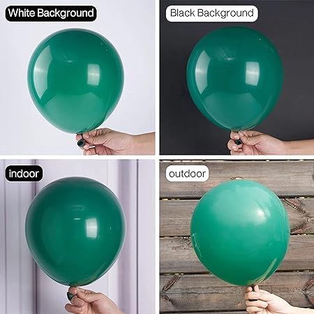 200 Dark Metallic Green Balloons