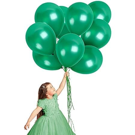 200 Dark Metallic Green Balloons