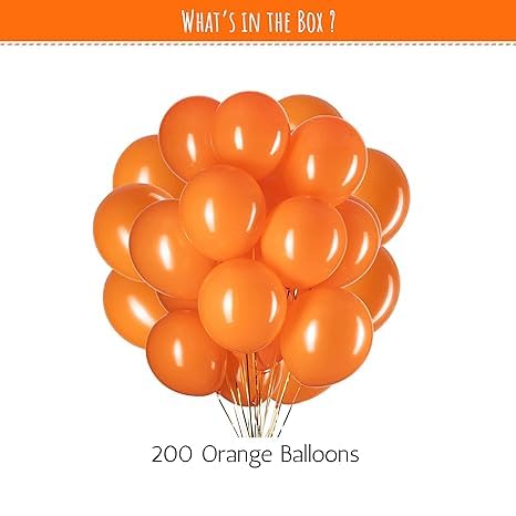 200 Orange Balloons