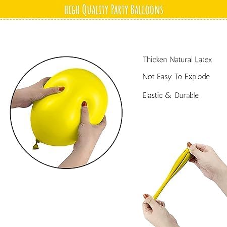 200 Metallic Yellow Balloons
