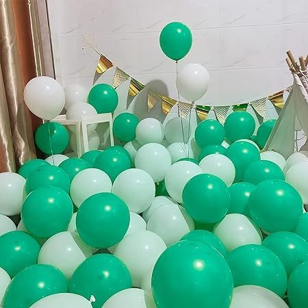 200 Dark Metallic Green Balloons