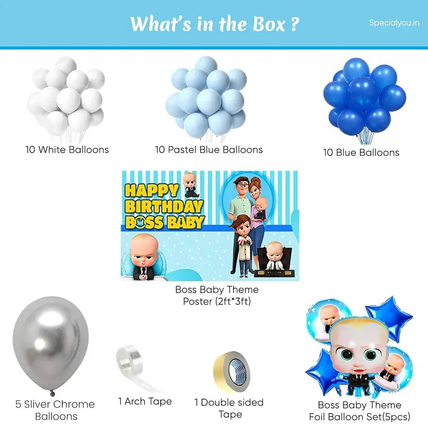 Boss Baby Theme Decoration