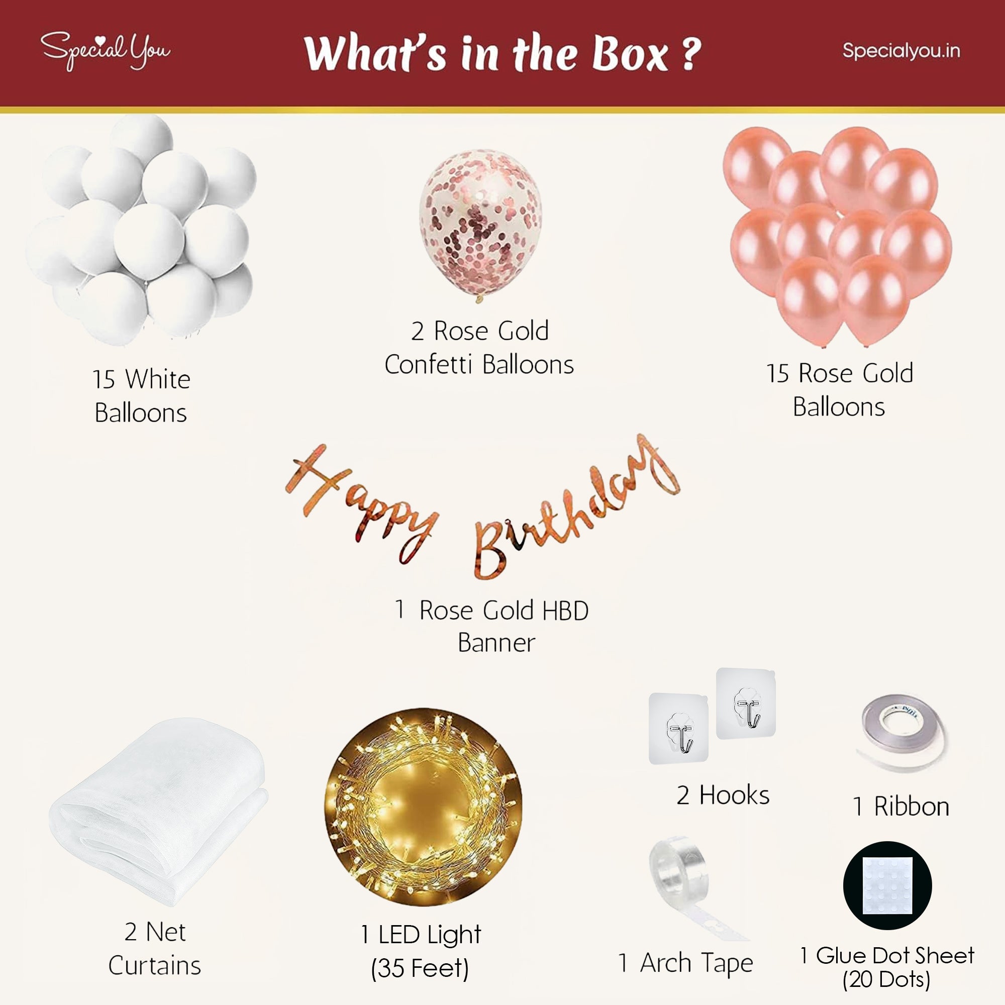 Canopy DIY birthday decoration kit - Special You
