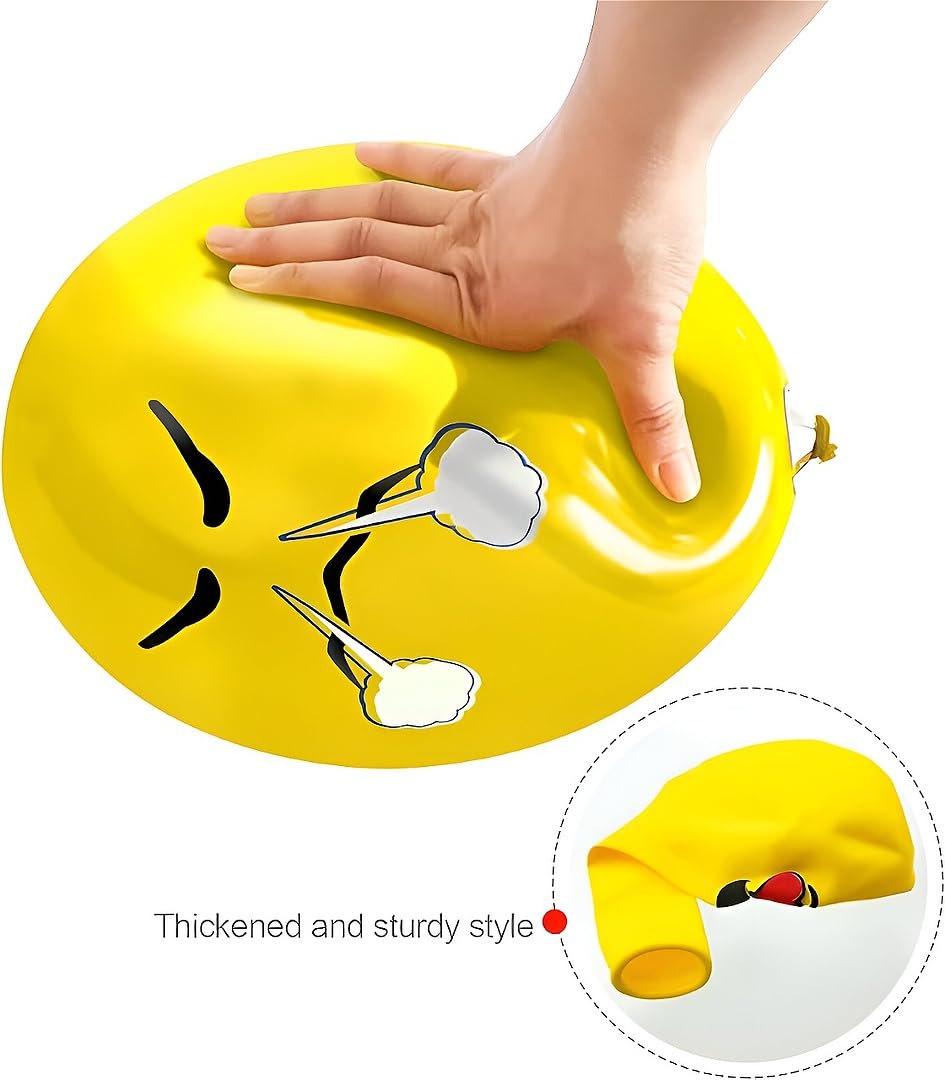Yellow Emoji Balloons –25pcs Face Party Decorations