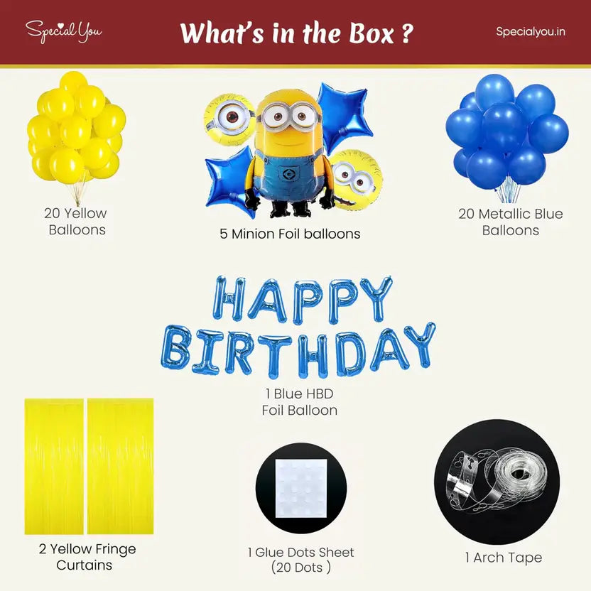Minions Theme Birthday Decoration