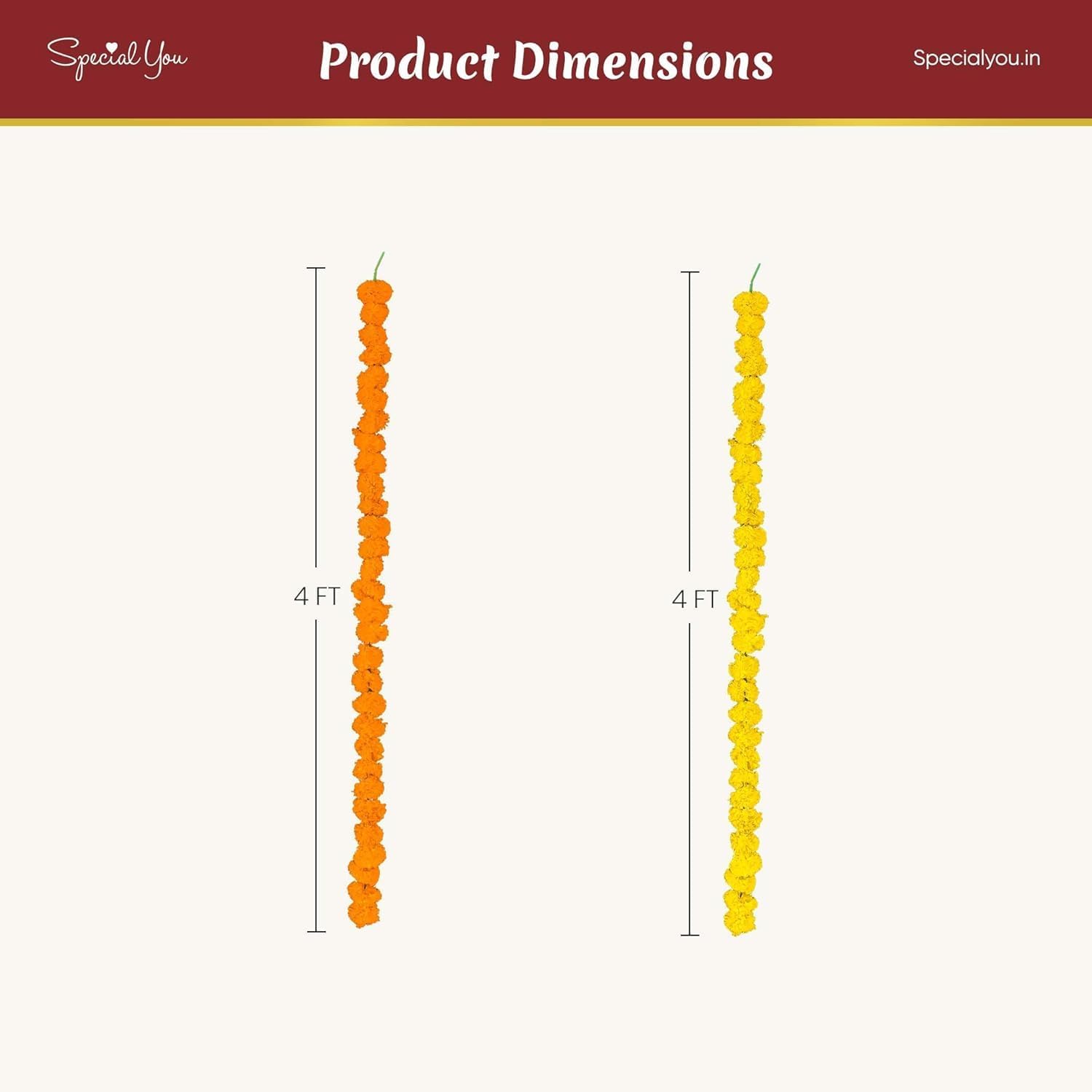 Round Stand with Marigold Diwali Decor Kit