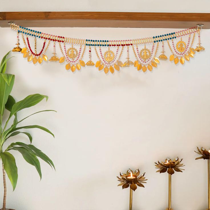 Multicolor Heavy Beads Hanging Toran for Diwali