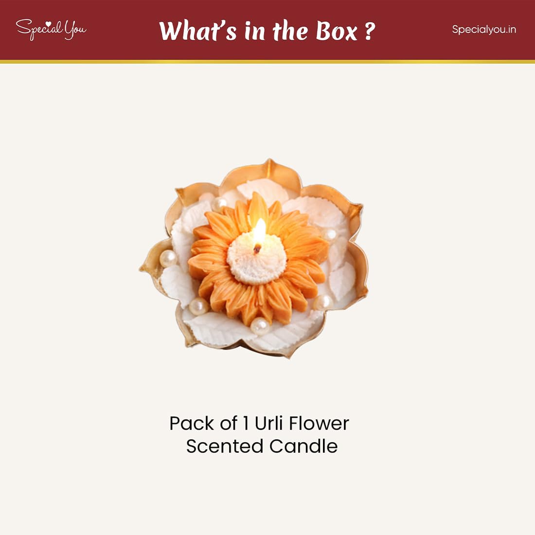 Scented Flower Urli Candle