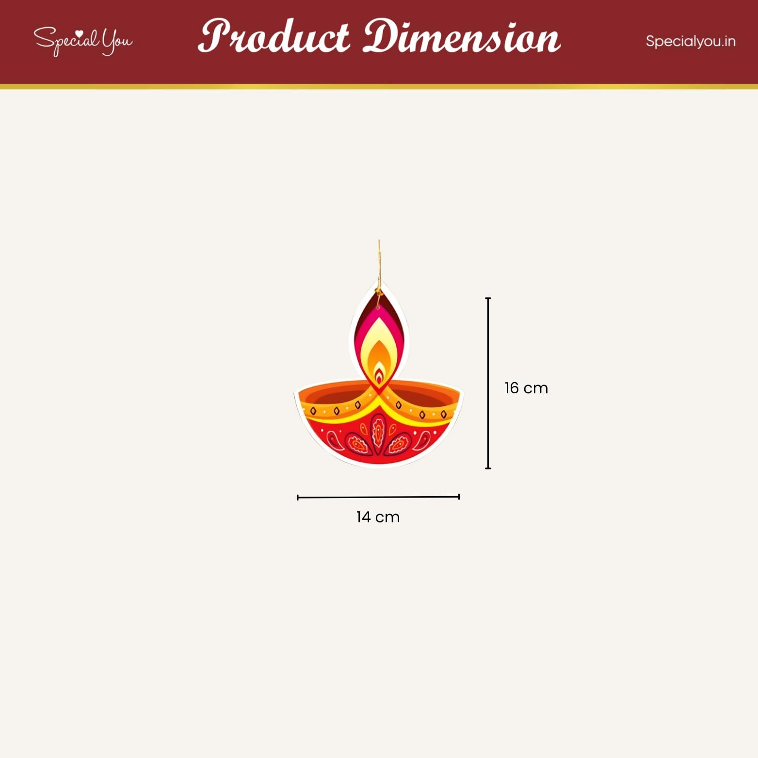 Hanging Paper Diyas for Festive Home Decorations