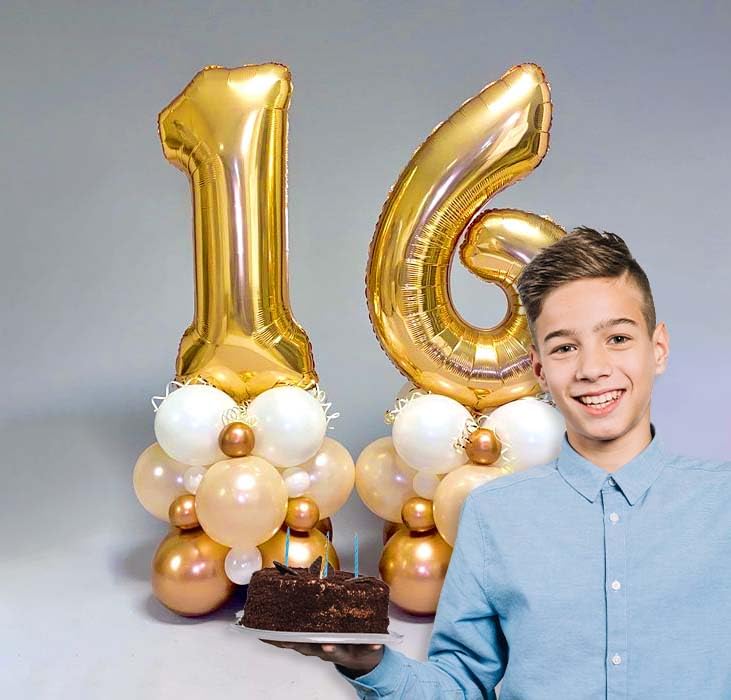 Stunning Gold and white 16th Birthday Kit