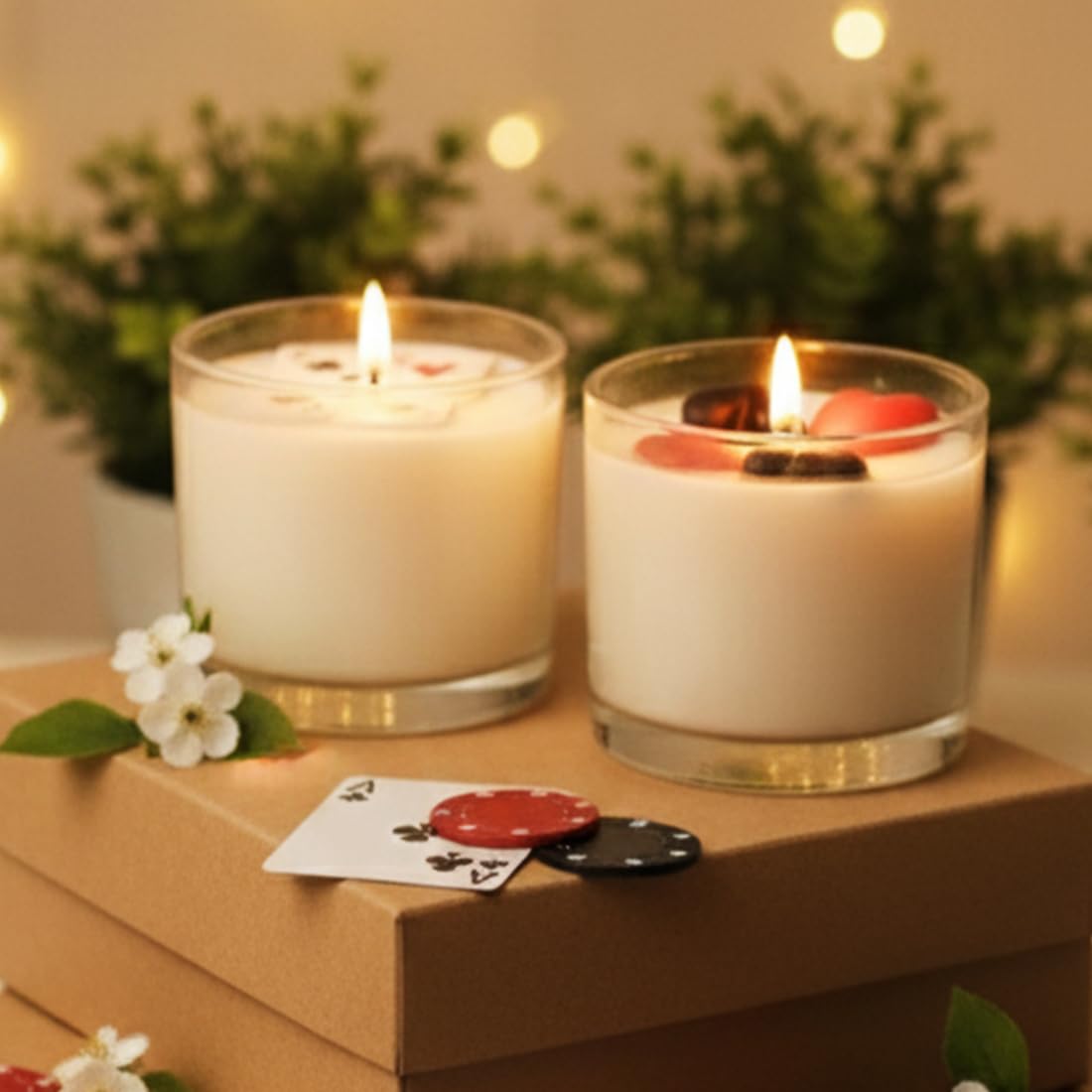 Glass Casino Candles