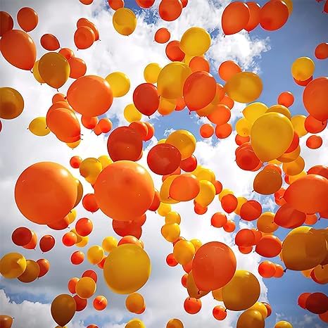 200 Orange Balloons