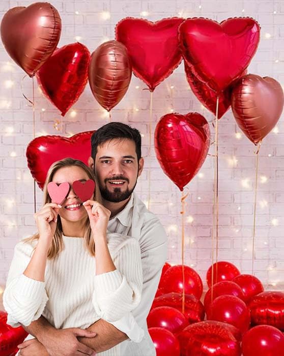 heart shape balloons decoration