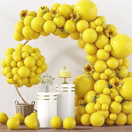 200 Metallic Yellow Balloons