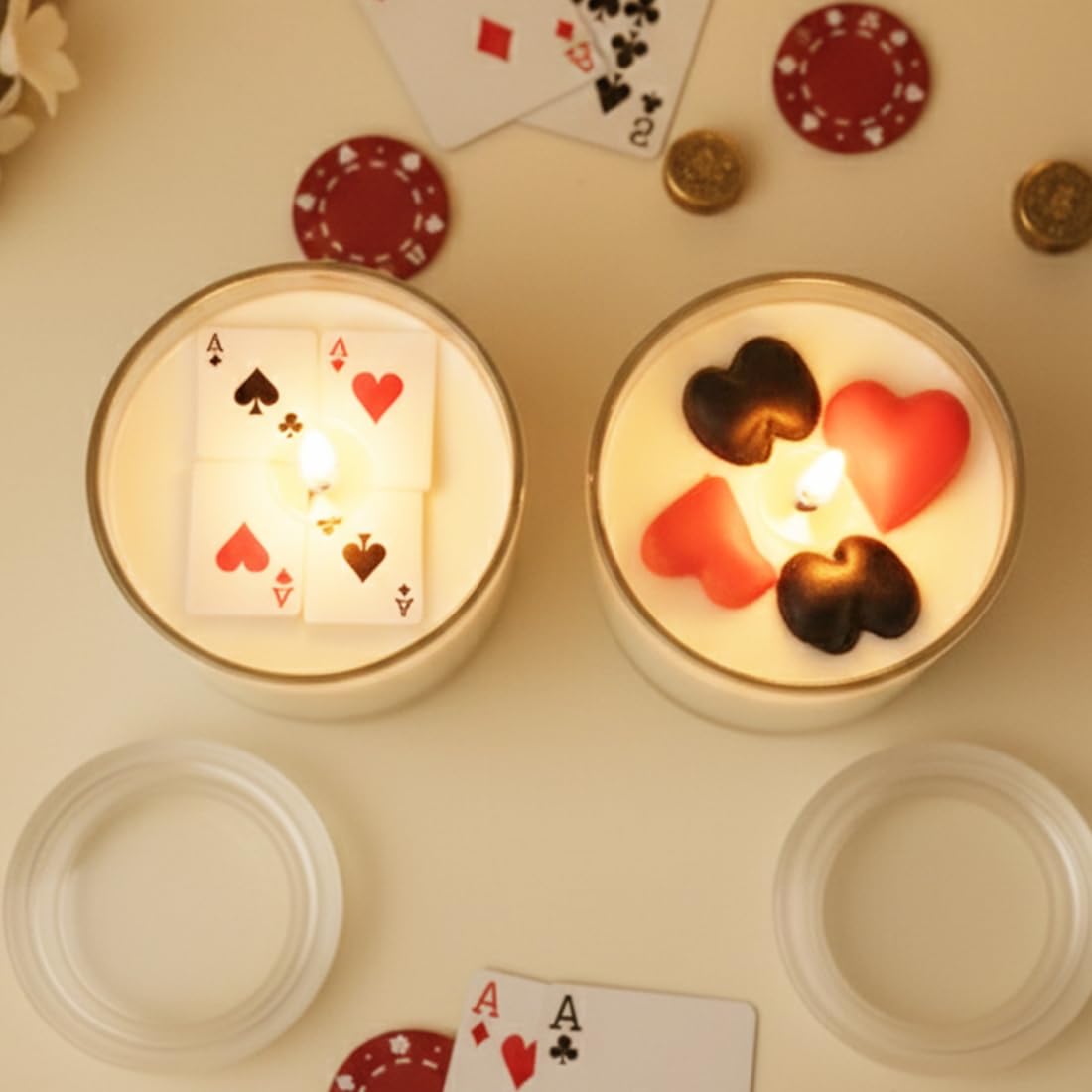 Glass Casino Candles