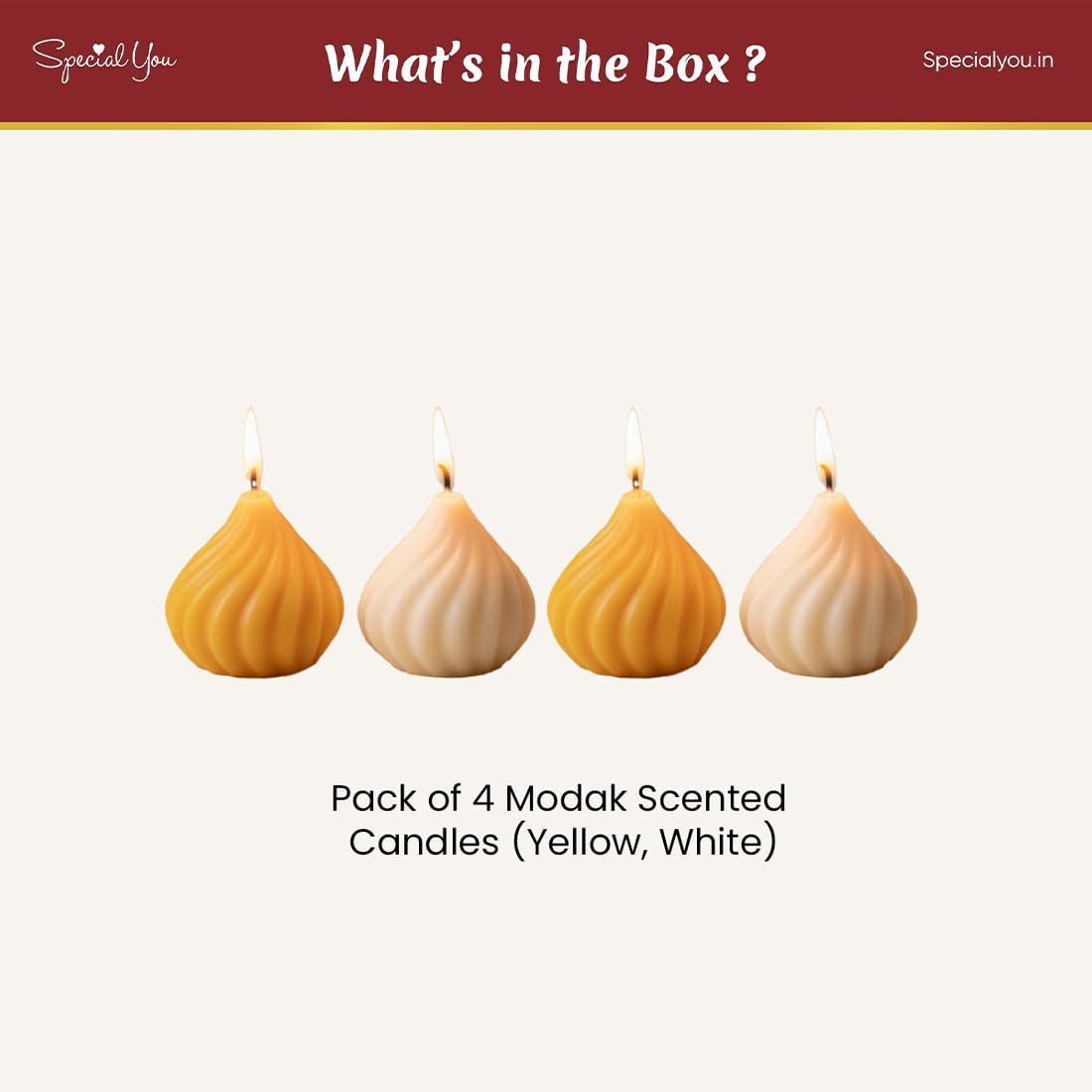 Modak Candle for Festive Decor