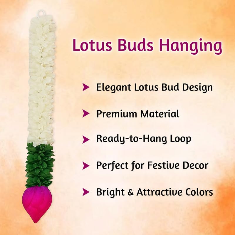 Ganpati Decoration Kit with Yellow Backdrop Stand & Marigold Garlands – 10 Pcs