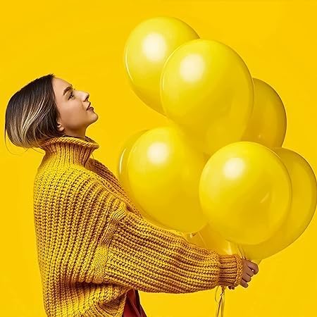 200 Metallic Yellow Balloons