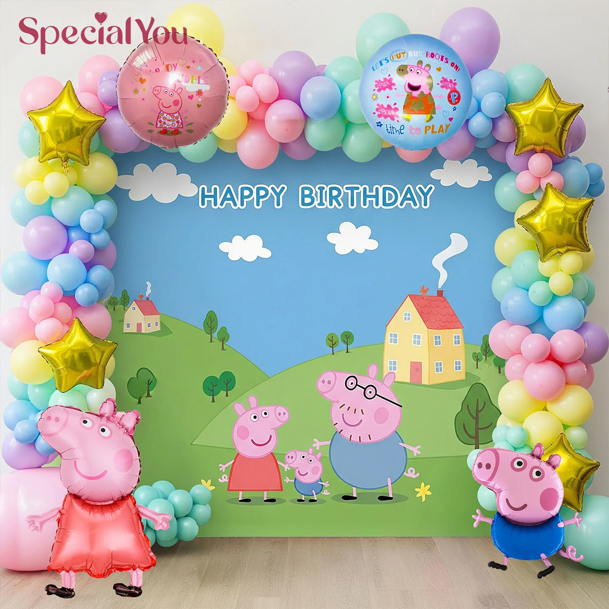 Peppa Pig Theme Birthday Decor