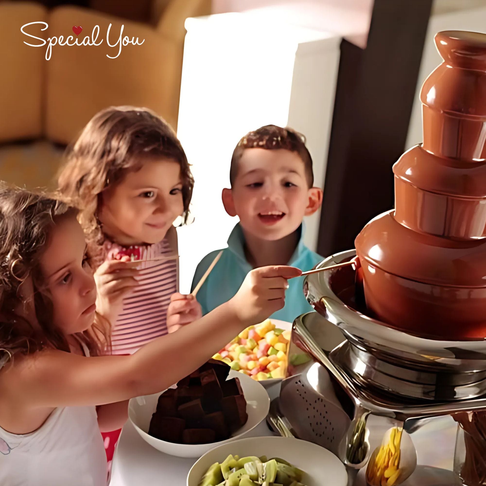 Chocolate Fountain At Kids Birthday Party