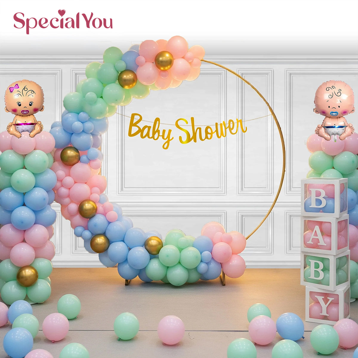 Whimsical Pastel Baby Shower Decor