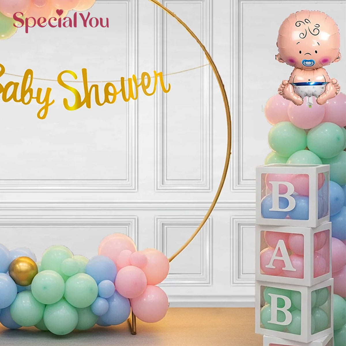 Whimsical Pastel Baby Shower Decor