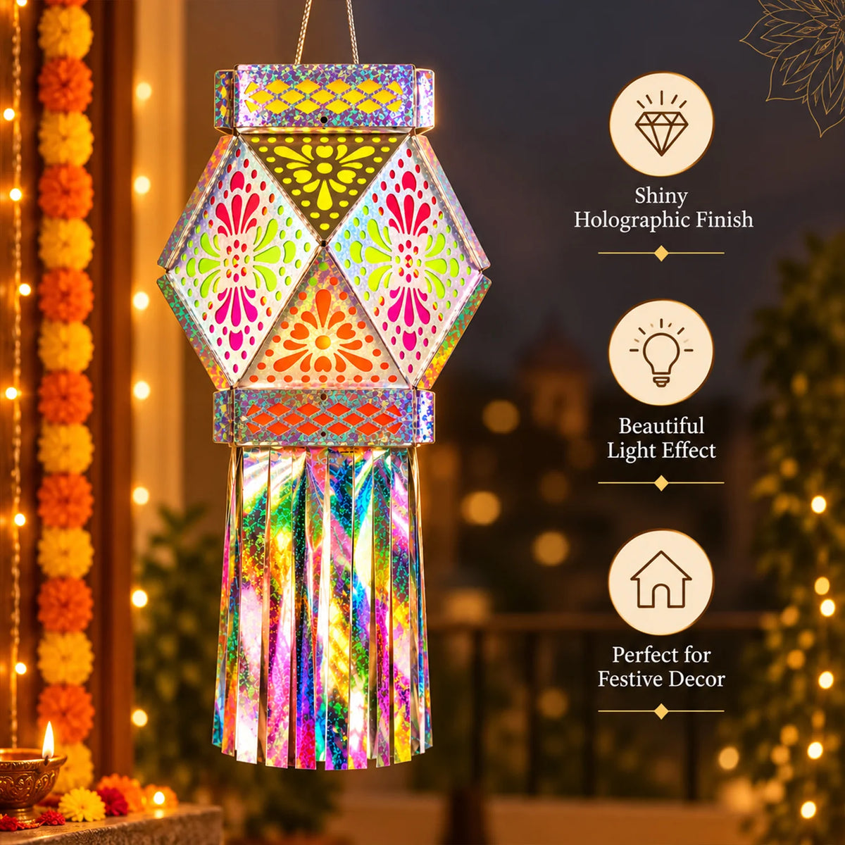 DIY Silver Kandil Kit for Diwali Decoration for Home